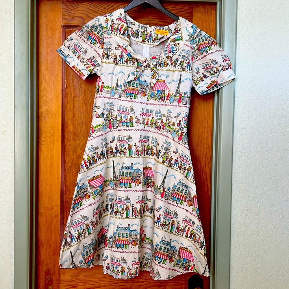 Rare Bernie Dexter made in the US swinging rockabilly dress Sweet 16 NWOT - Picture 2 of 10